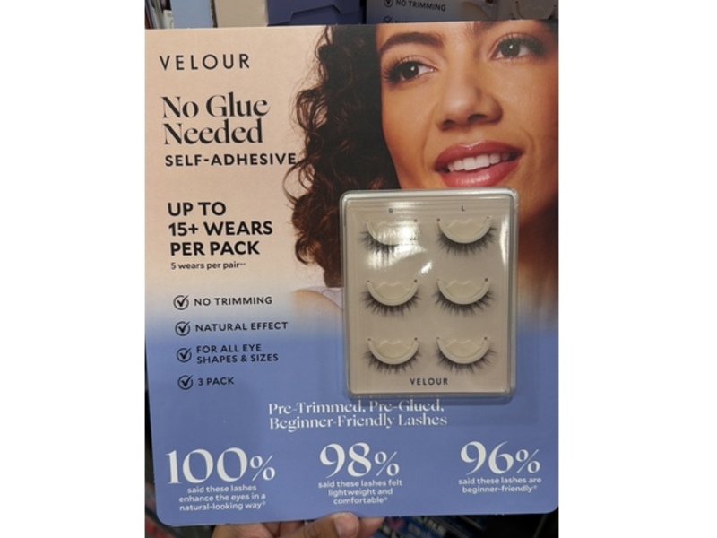 Velour Self-Adhesive Lashes, Pack Of 3