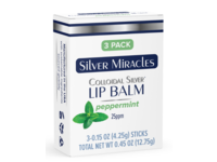 Silver Miracles Colloidal Silver Lip Balm, Peppermint, 0.15 oz/4.25 g, Pack Of 3 - Image 2