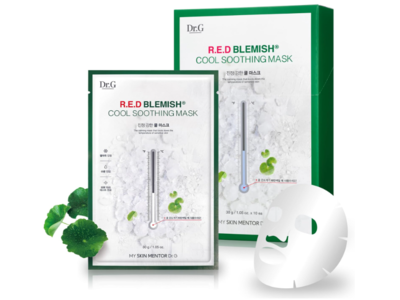 Dr.G R.E.D Blemish Cool Soothing Mask, 1.05 oz/30 g, Pack Of 10