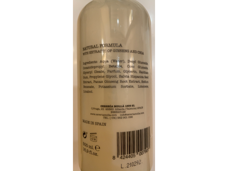 Cereria Molla Fine Liquid Handwash, Black Orchid & Lily, 16.9 fl oz/500 mL