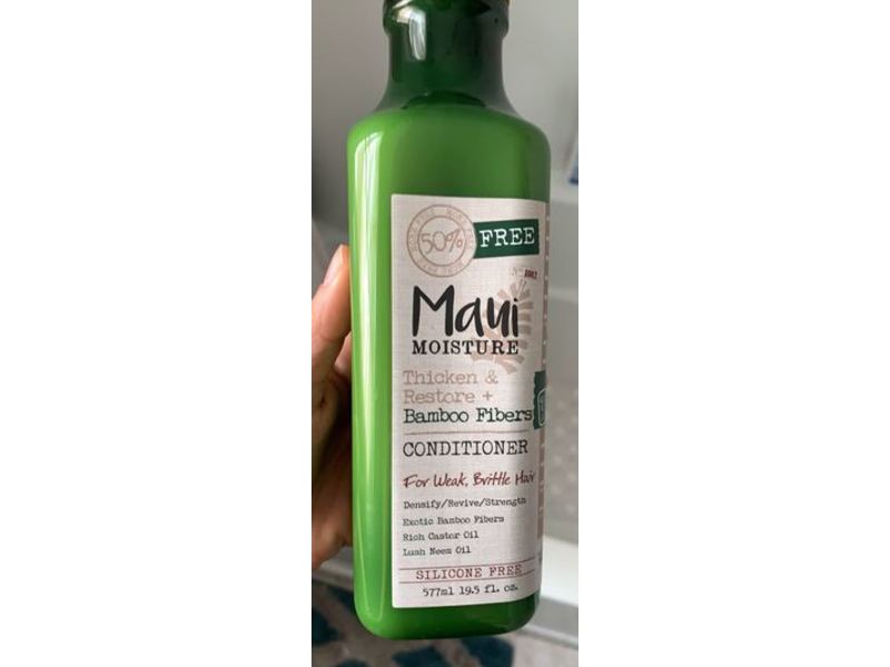 Maui Moisture Thicken And Restore Bamboo Fibers Conditioner, 19.5 fl oz/577 mL