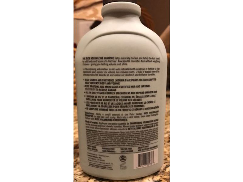 Peter Lamas Volumizing Shampoo, Rice, 9 fl oz/266 mL