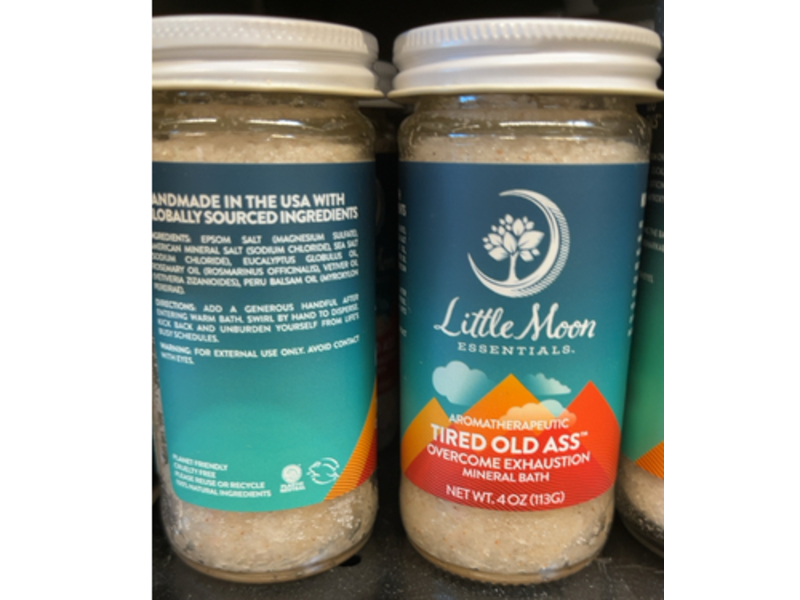 Little Moon Essentials Overcome Exhaustion Mineral Bath, Tired Old Ass, 4 oz/113 g