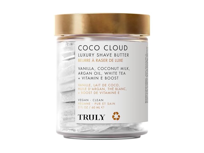 Truly Luxury Shave Butter, Coco Cloud, 2 fl oz/60 mL