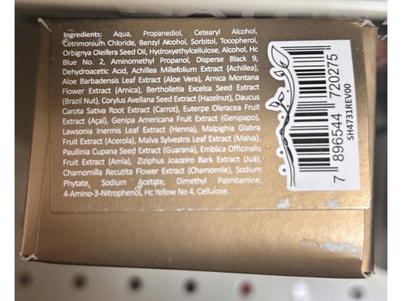 Surya Brasil Semi-Permanent Henna Cream, Golden Blonde, 2.37 fl oz/70 mL