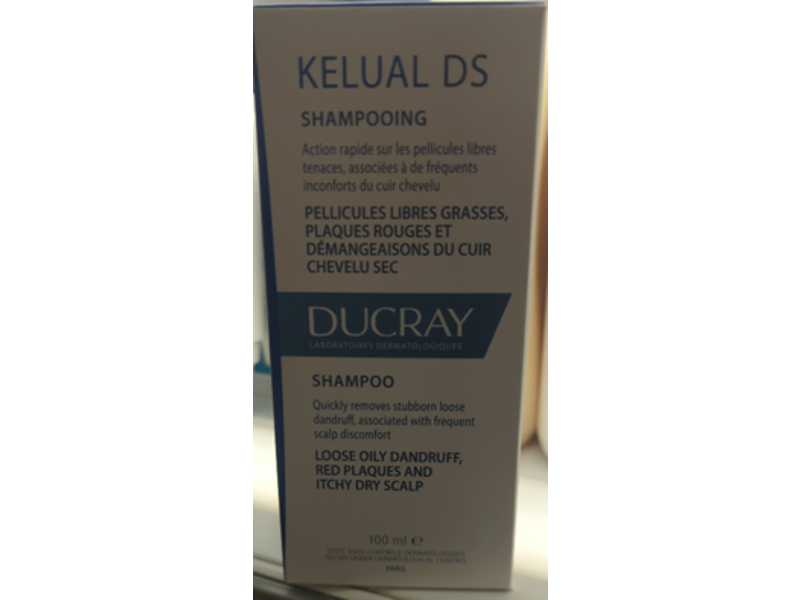 Ducray Kelual DS Loose Oily Stubborn Dandruff Shampoo, 100 mL
