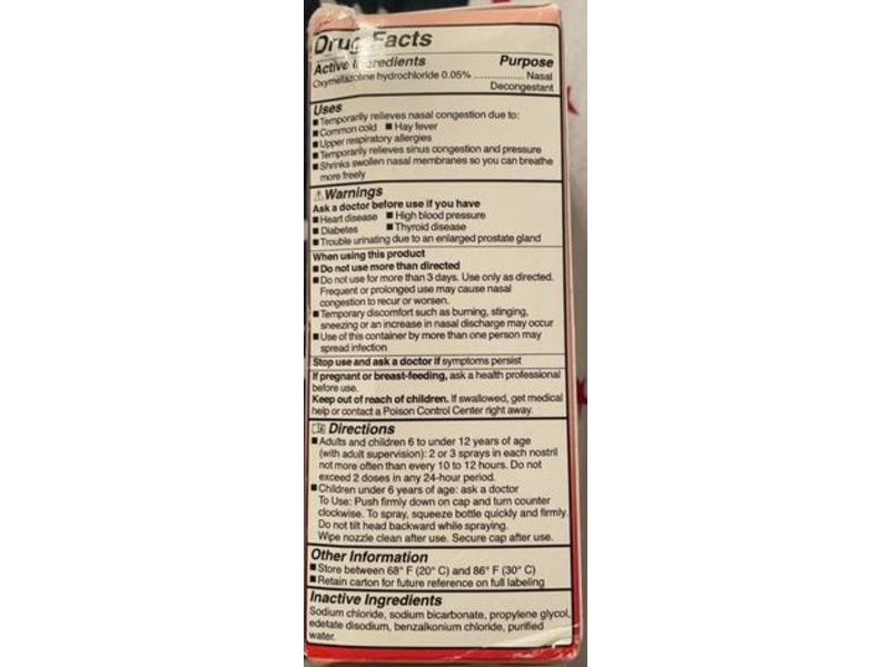 Neil Med Sinufrin Decongestant Nasal Spray, 0.5 fl oz/15 mL