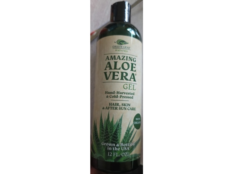 Green Leaf Naturals Amazing Aloe Vera Gel, 12 fl oz