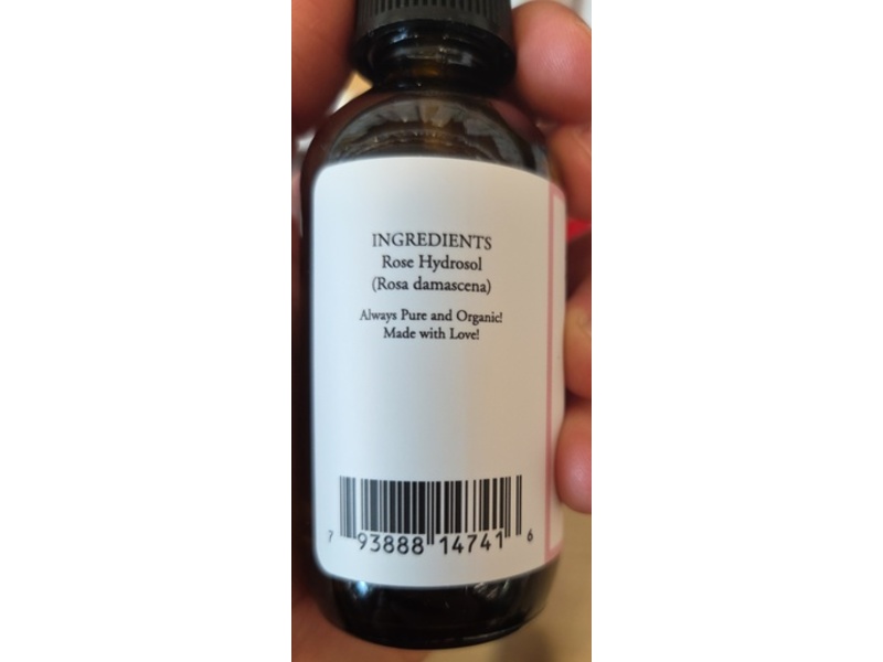 Tulipan Rose Petal Hydrosol Moisturizing Facial Spray, 2 oz/59 mL