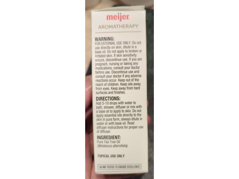 Meijer Pure Plant-Based Essential Oil, Tea Tree, 2 fl oz/59 mL