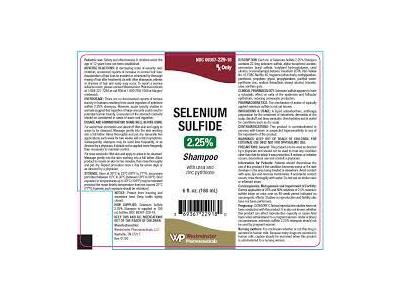 Selenium Sulfide, 2.25% Shampoo, 6 fl. oz, Westminister Pharmaceuticals (RX)