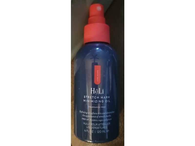 Pure Romance Heli Stretch Mark Minimizing Oil, 4 fl oz/120 mL