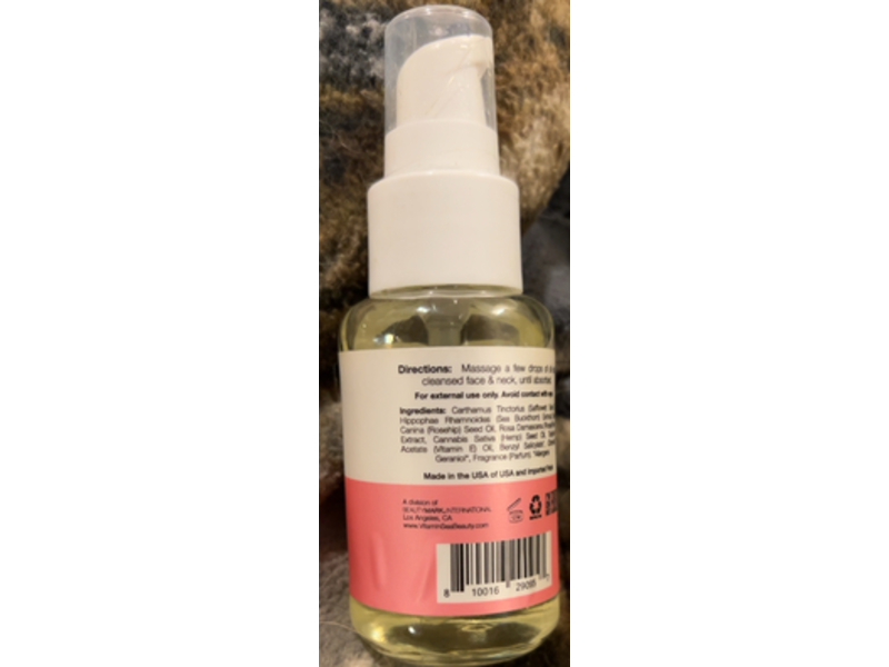 VitaminSea.beauty Moisturizing Facial Oil, Rosehip Sea Buckthorn, 2 fl oz/60 mL