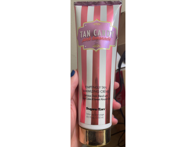 Tan Candy Pink Lemonade Maximizing Creme, Sugar Cane & Almond Oil, 8.5 fl oz/250 mL