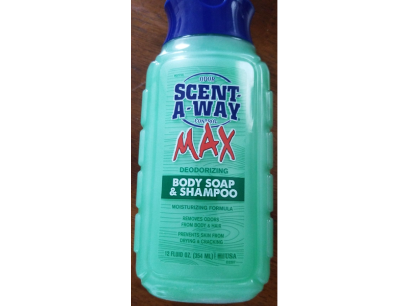 Scent A Way Body Soap & Shampoo, Max Deodorizing, 12 fl oz/354 mL