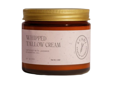 Kushi Whipped Tallow Cream, Lavender Essential Oil, 1.3 oz