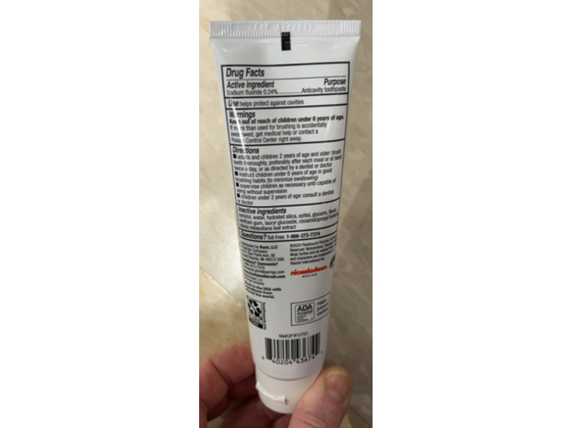 Firefly Bubble Gum Natural Fluoride Toothpaste, 4.2 oz/119 g