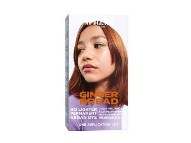 No Bleach London Go Lighter Permanent Hair Dye, 7.4 Ginger Bread, 1 Application