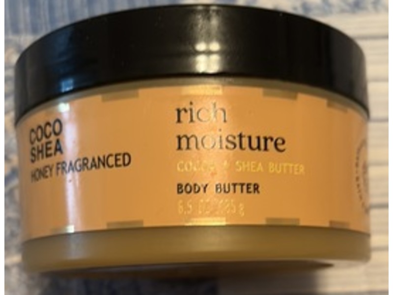 Bath & Body Works Coco Shea Rich Moisture Body Butter, Honey Fragranced, 6.5 oz/185 g