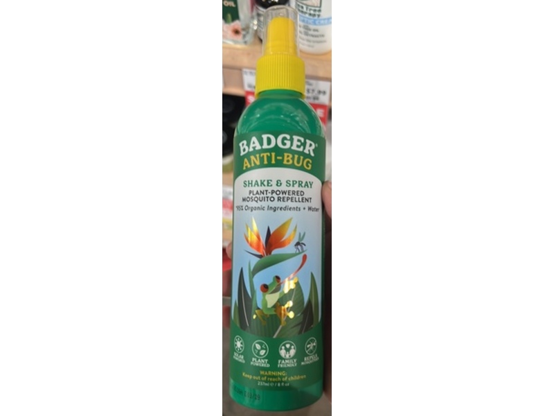 Badger Anti-Bug Mosquito Repellent, 8 fl oz/237 mL