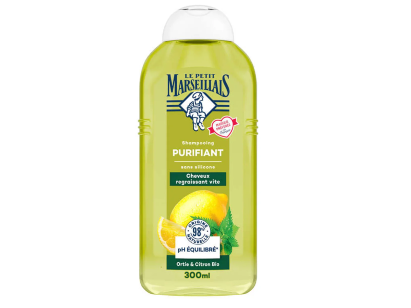 Le Petit Marseiliais Purifying Shampoo, Nettle & Lemon, 300 mL