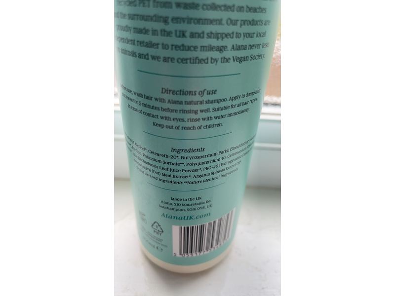 Alana Natural Conditioner, Aloe Vera & Avocado, 400 mL