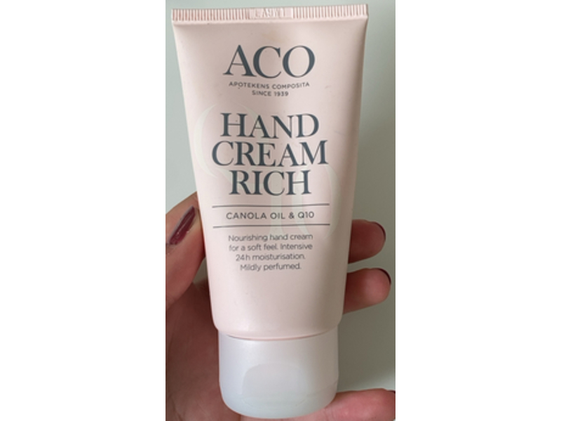 ACO Hand Cream Rich, Canola Oil & Q10, 75 mL