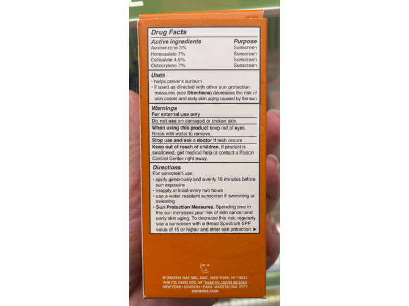 Origins GinZing Daily Moisturizer Sunscreen, SPF 30, 1.7 fl oz/50 mL