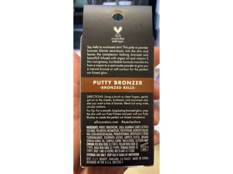 E.l.f Putty Bronzer, Bronzed Belle, 0.35 oz/10 g