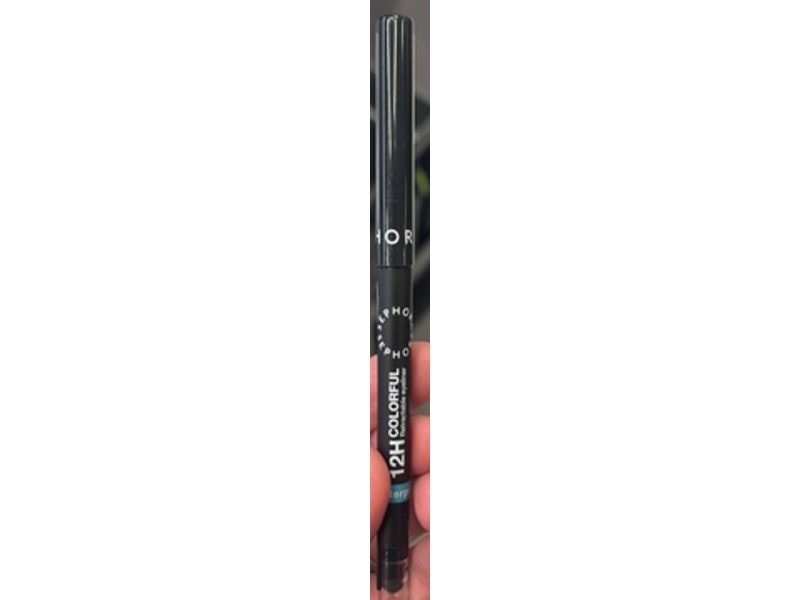 Sephora Collection 12h Colorful Waterproof Retractable Eyeliner, 01 Matte Black, 0.010 oz/0.3 g