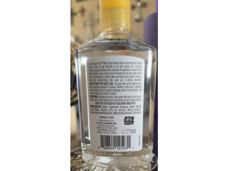 Lucky Super Soft Clean & Refresh Witch Hazel Solution, 8 fl oz/236 mL, Pack Of 5