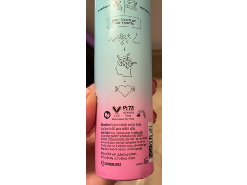 Pacifica Dream Moon Hair And Body Mist, 5 fl oz/147 mL