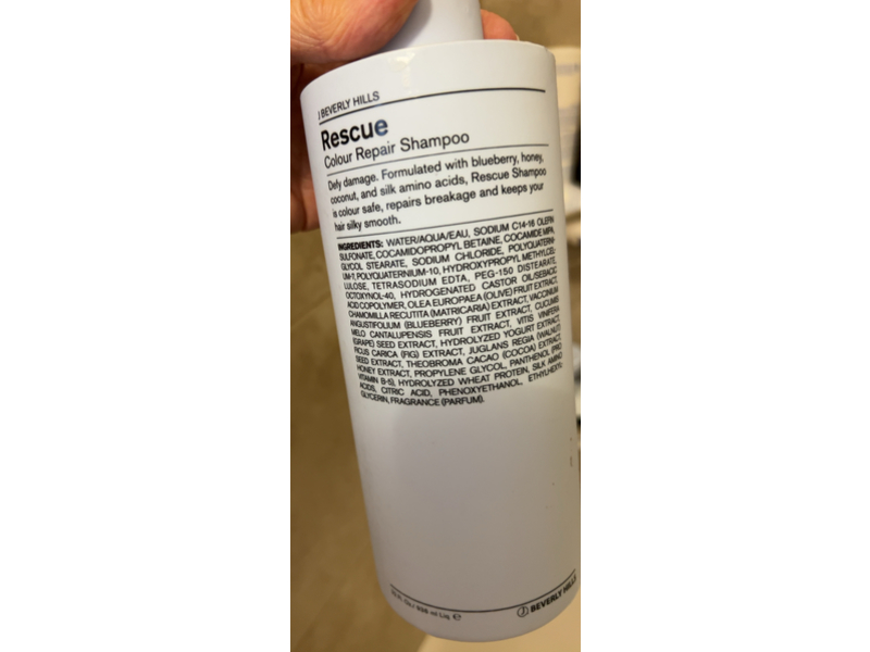 J Beverly Hills Rescue Colour Repair Shampoo, 32 fl oz/936 mL