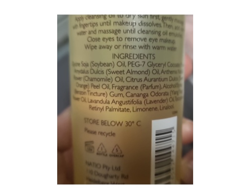 Natio Aromatherapy Gentle Facial Cleansing Oil, 4.2 fl oz/125 mL