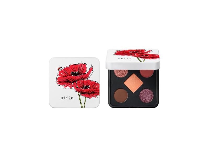 Stila Pocket Play Shadow Palette, Berry Bouquet, 0.14 oz/4.0 g