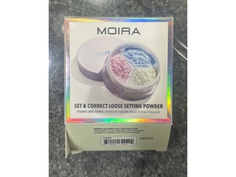 Moira Set & Correct Loose Setting Powder, Color Neutralizer, 0.16 oz/4.6 g