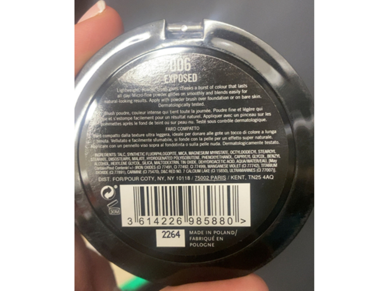 Rimmel Maxi Blush Powder, 006 Exposed, 0.31 oz/9 g