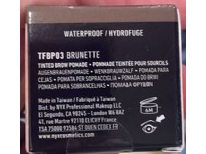 NYX Professional Makeup Tame & Frame Eyebrow Pomade, Brunette