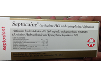 Septocaine (articaine HCL 4% and epineprine 1:100,000) Injection, 1.7 mL Septodont - Image 4