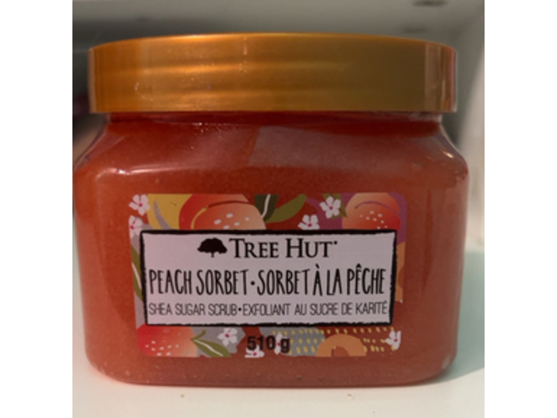 Tree Hut Shea Sugar Scrub, Peach Sorbet, 510 g
