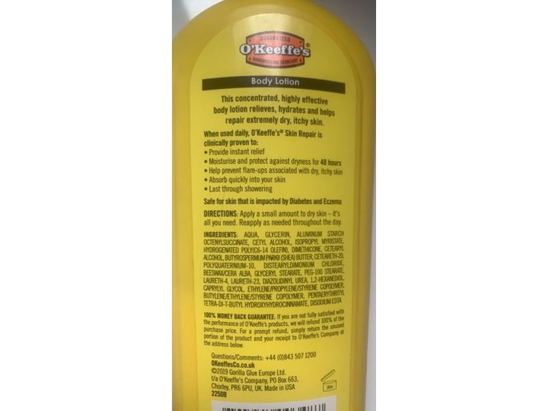 O'Keeffe's Skin Repair Body Lotion, 325 mL, Pack Of 8