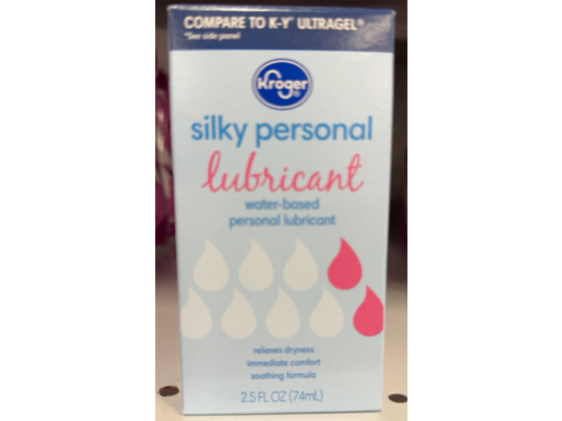Kroger Silky Water-Based Personal Lubricant, 2.5 fl oz/74 mL