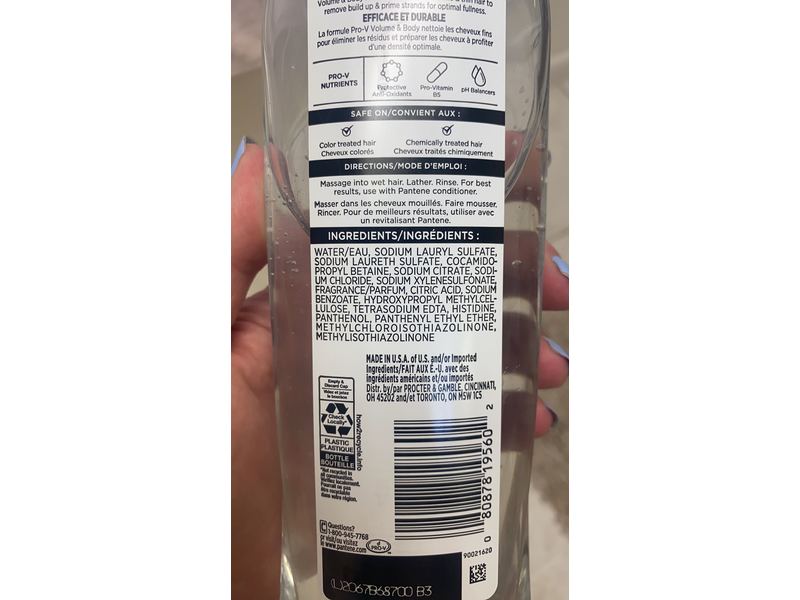 Pantene Volume & Body Shampoo, 12.0 fl oz/355 mL