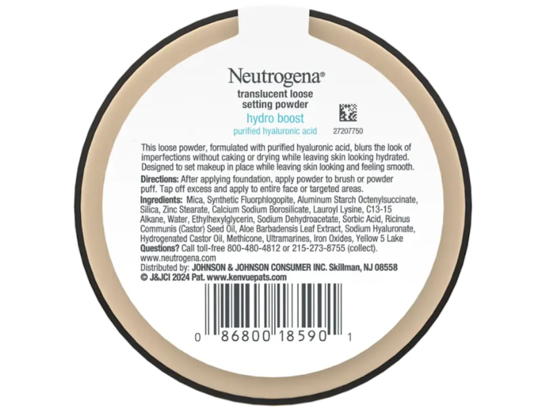 Neutrogena Hydro Boost Translucent Loose Setting Powder, 0.44 oz/12.4 g
