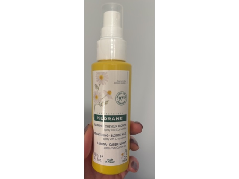 Klorane Brightening Blonde Hair Spray, Chamomile, 3.3 fl oz/100 mL