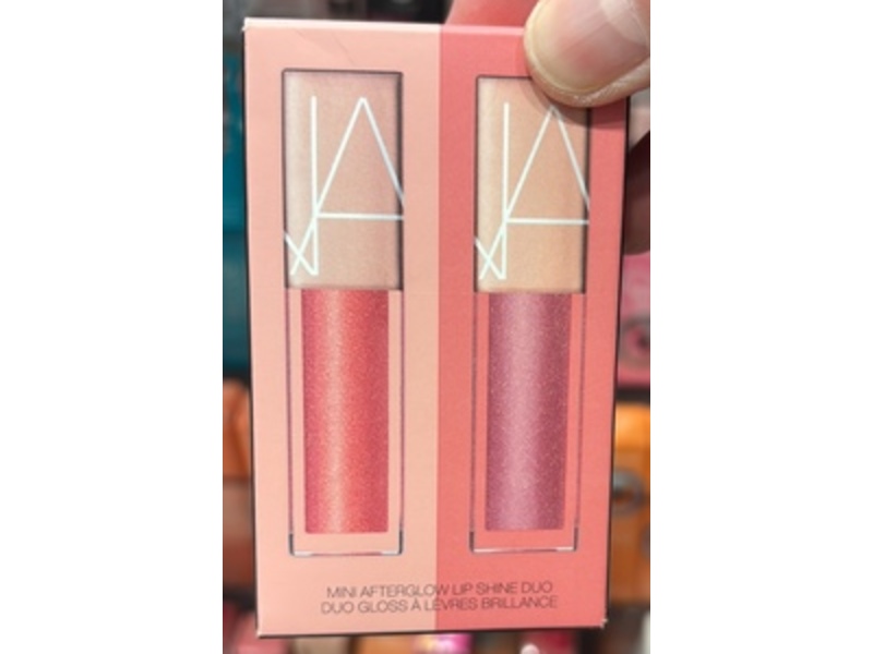 Nars Mini Afterglow Lip Shine Gloss Set, Orgasm/Unbroken, 0.11 oz/3.7 mL