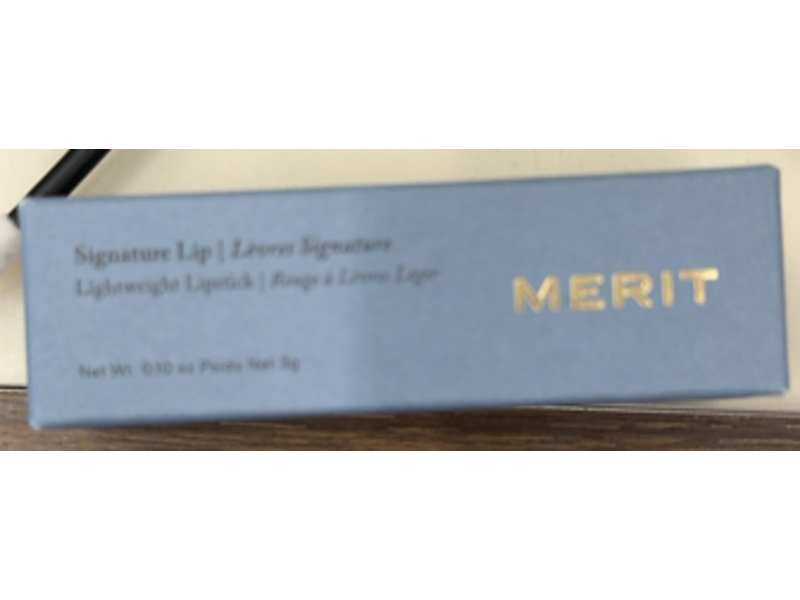 Merit Signature Lip Lightweight Lipstick, 1990 Deep Brown, 0.10 oz/3 g