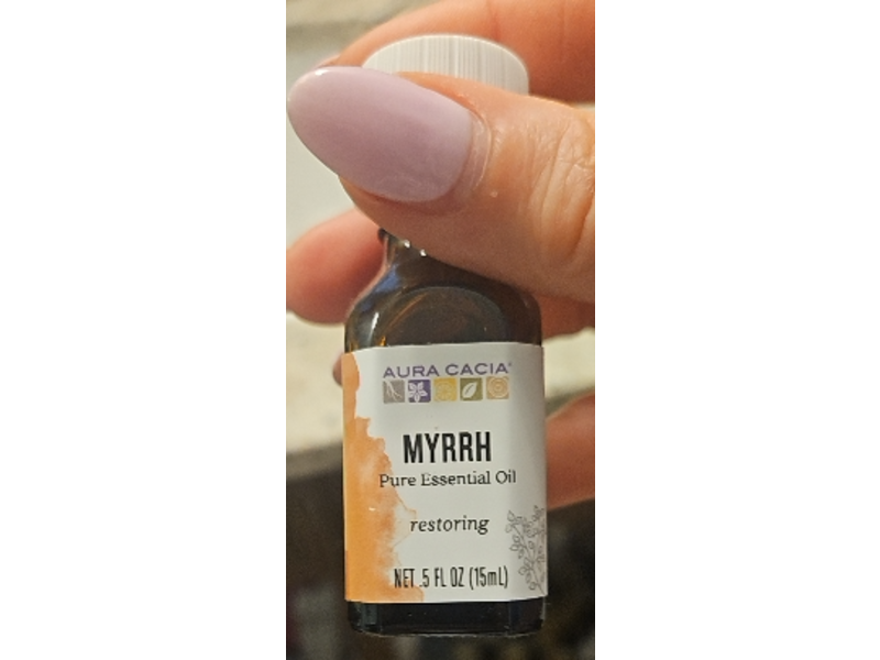 Aura Cacia Pure-Essential Oil, Myrrh, 0.5 fl oz/15 mL