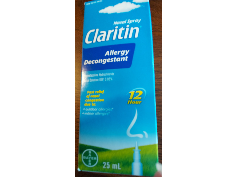 Claritin Allergy Relief Decongestant Nasal Spray, 25 mL