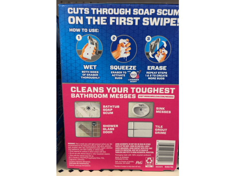 Mr. Clean Magic Eraser Ultra Bath Multi-Purpose Cleaner, 3 Count